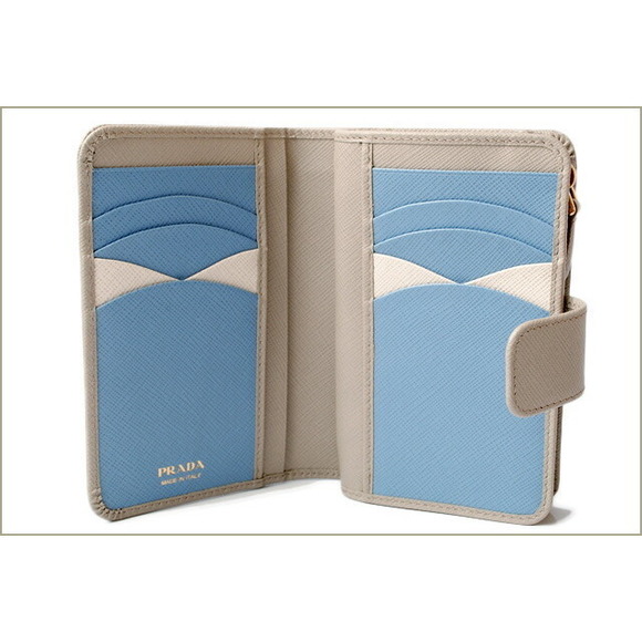 Prada Saffiano Pomice Folding Multi Wallet - Picture 1 of 6